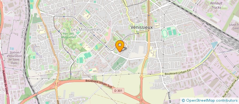 localisation de l'entreprise MONSIEUR YOUNES DAOUI  VENISSIEUX