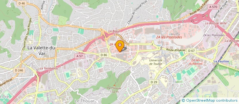 localisation de l'entreprise MONSIEUR YOUNES DOUGDAG  LA VALETTE-DU-VAR