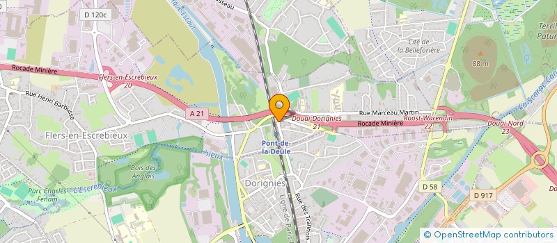 localisation de l'entreprise MONSIEUR YOUNES DRICI  FLERS-EN-ESCREBIEUX