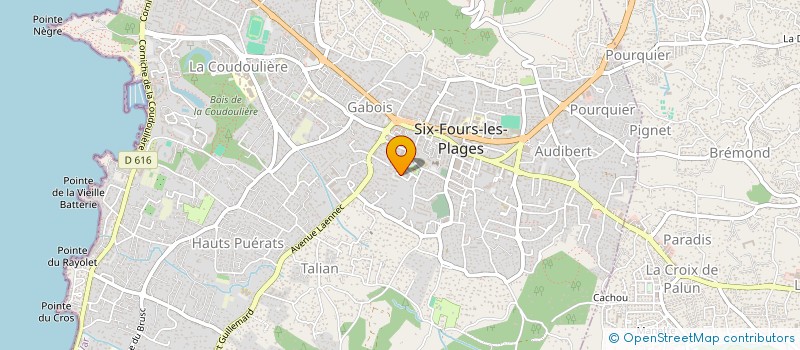 localisation de l'entreprise MONSIEUR YOUNES EL GHARBI à SIX-FOURS-LES-PLAGES