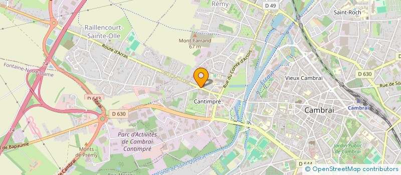 localisation de l'entreprise MONSIEUR YOUNES HASSAINI à CAMBRAI