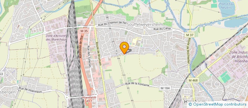 localisation de l'entreprise MONSIEUR YOUNES SAIB  SOUFFELWEYERSHEIM