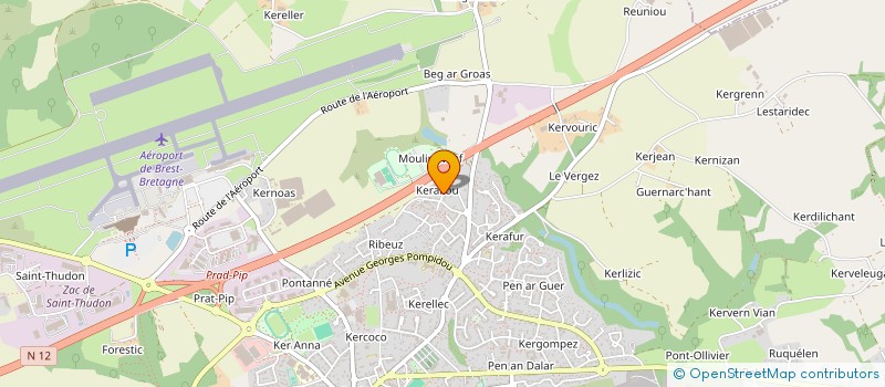 localisation de l'entreprise MONSIEUR YOUNES TALID  GUIPAVAS