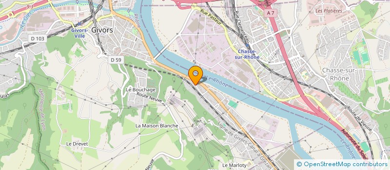 localisation de l'entreprise MONSIEUR YOUNES YAHIAOUI  GIVORS