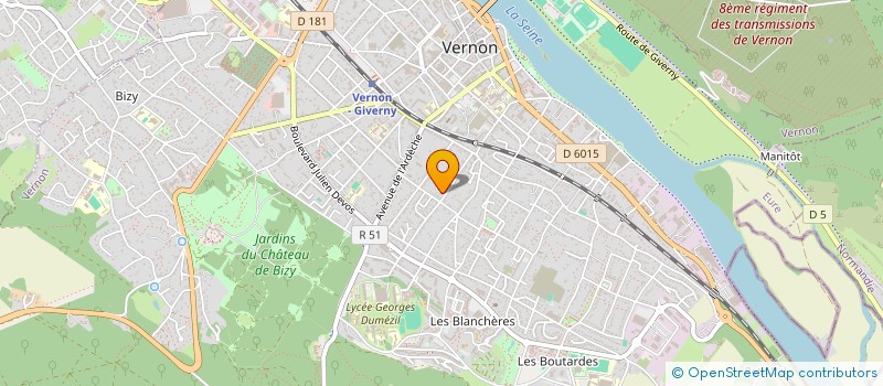 localisation de l'entreprise MONSIEUR YOUNES ZEGHOUDA BENKHELIFA  VERNON