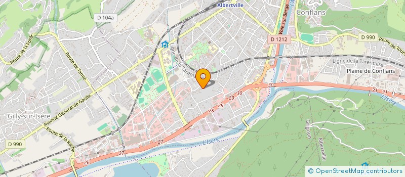 localisation de l'entreprise MONSIEUR YOUNESS EL GUAOU  ALBERTVILLE