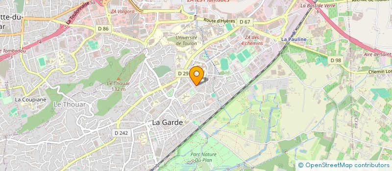 localisation de l'entreprise MONSIEUR YOUNESS EZARZAR  LA GARDE