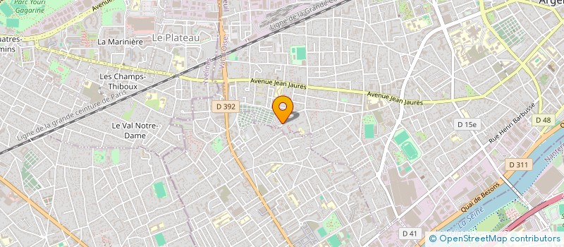 localisation de l'entreprise MONSIEUR YOUNESS REGRAGUI  ARGENTEUIL