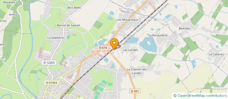 localisation de l'entreprise MONSIEUR YOUNESS TABBAI  COUTRAS