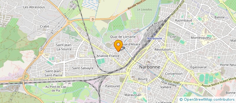 localisation de l'entreprise MONSIEUR YOUNESS TLAGHI  NARBONNE