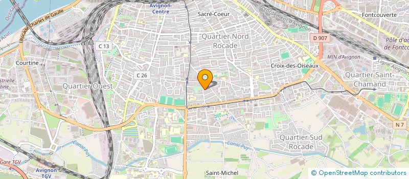 localisation de l'entreprise MONSIEUR YOUNNES MOUHSINE  AVIGNON