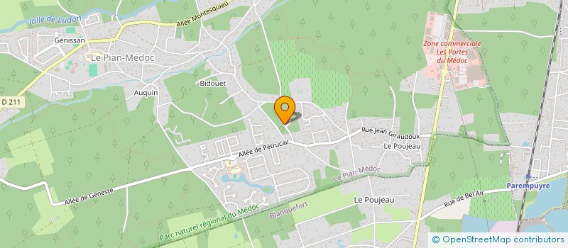 localisation de l'entreprise MONSIEUR YOUNOUSS CAMARA  LE PIAN-MEDOC