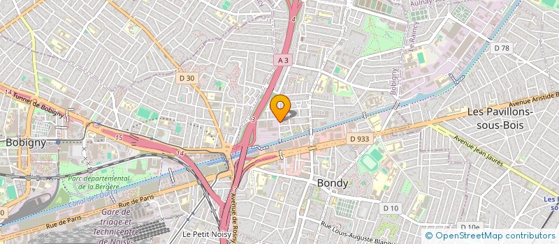 localisation de l'entreprise MONSIEUR YOUNOUSSA DIALLO  BONDY