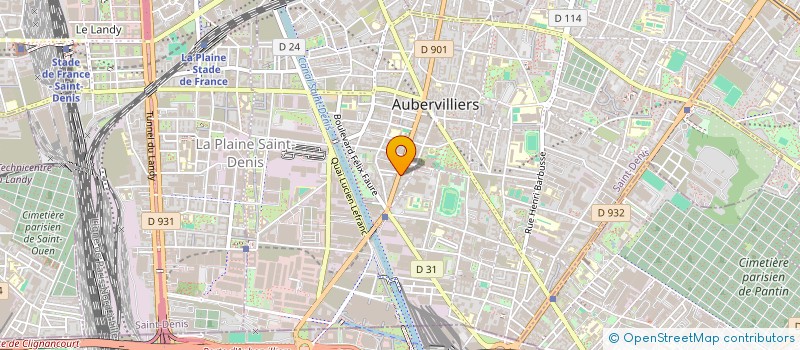 localisation de l'entreprise MONSIEUR YOUNOUSSA TANDIAN  AUBERVILLIERS