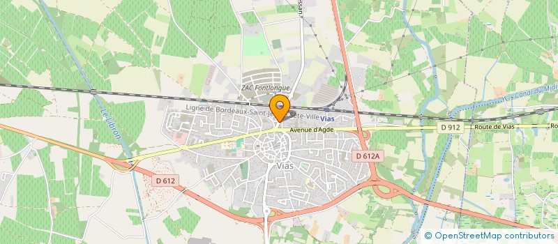 localisation de l'entreprise MONSIEUR YOUNS LAMNADAME  VIAS