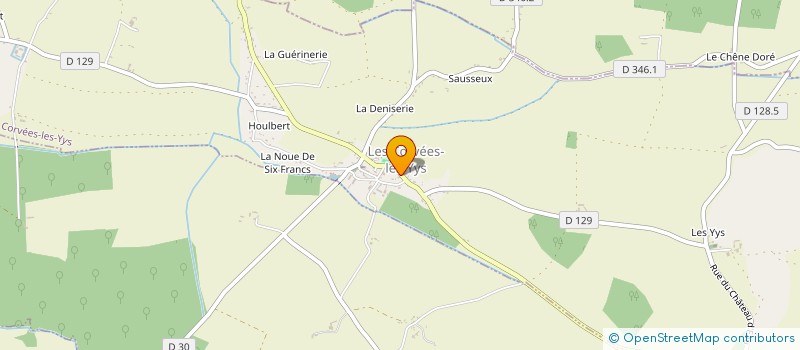 localisation de l'entreprise MONSIEUR YOURI BELLANGER à LES CORVEES-LES-YYS