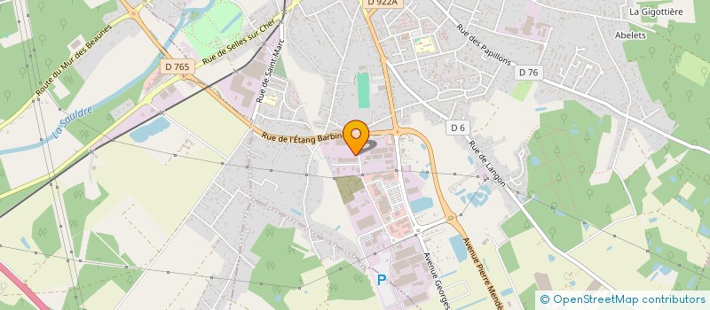 localisation de l'entreprise MONSIEUR YOURI DACHEUX à ROMORANTIN-LANTHENAY