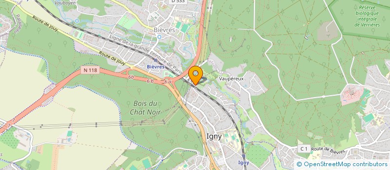 localisation de l'entreprise MONSIEUR YOURI FORTIN  IGNY