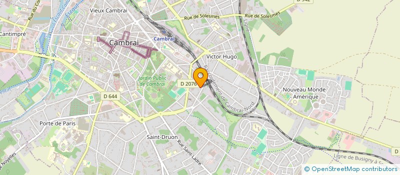 localisation de l'entreprise MONSIEUR YOURI HURIAUX  CAMBRAI