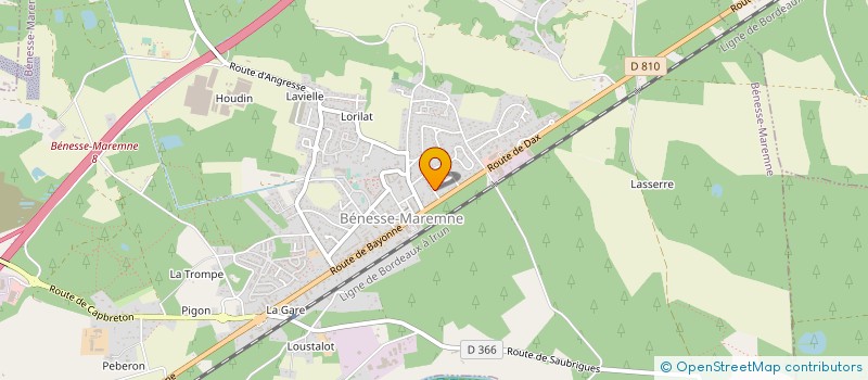 localisation de l'entreprise MONSIEUR YOURI LAGOUARDETTE à BENESSE-MAREMNE
