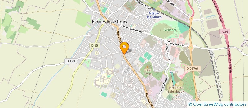 localisation de l'entreprise MONSIEUR YOURI MOCZADLO  NUX-LES-MINES