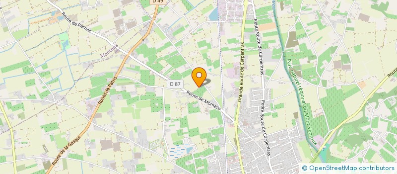 localisation de l'entreprise MONSIEUR YOURI ROSSETTI  PERNES-LES-FONTAINES