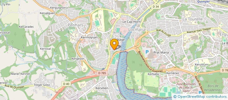 localisation de l'entreprise MONSIEUR YOUSAF EL BERKANI à QUIMPER