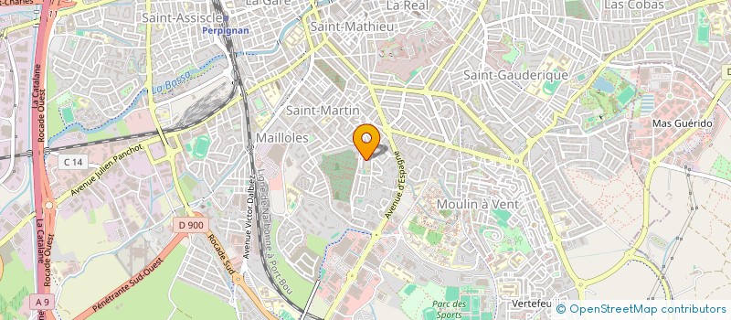 localisation de l'entreprise MONSIEUR YOUSRI BERRIRI  PERPIGNAN