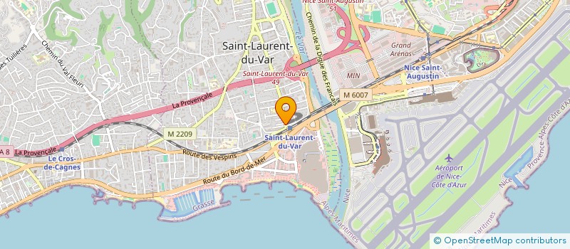 localisation de l'entreprise MONSIEUR YOUSRI CHIHI  SAINT-LAURENT-DU-VAR