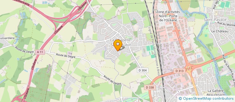 localisation de l'entreprise MONSIEUR YOUSRI TRIGUI  LA CHAPELLE-SAINT-AUBIN