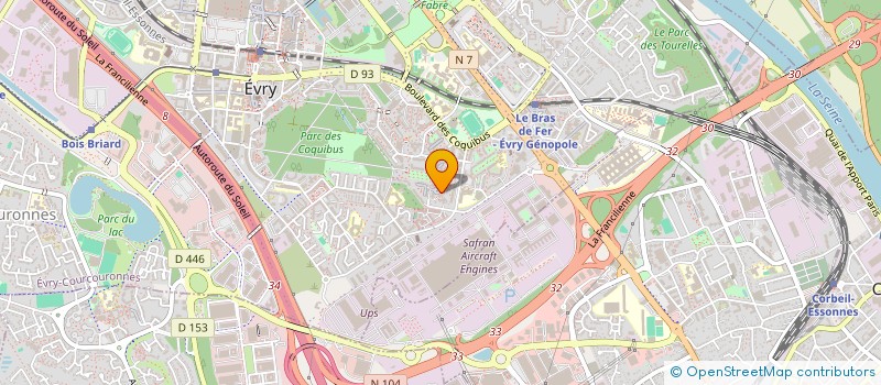 localisation de l'entreprise MONSIEUR YOUSSEF AALLAOUI  EVRY-COURCOURONNES