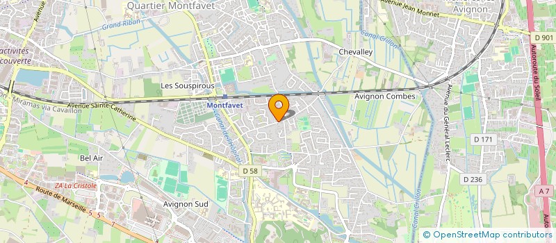 localisation de l'entreprise MONSIEUR YOUSSEF AANANOUCH  AVIGNON