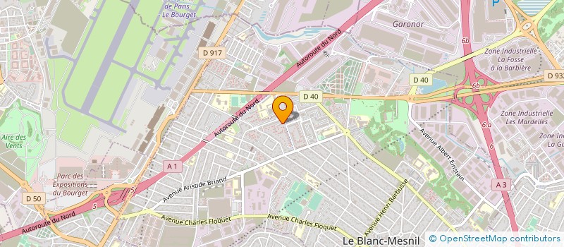 localisation de l'entreprise MONSIEUR YOUSSEF AGUERZAM à LE BLANC-MESNIL
