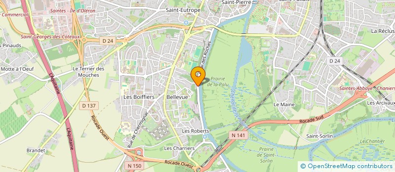 localisation de l'entreprise MONSIEUR YOUSSEF ALAOUI HASSINI  SAINTES