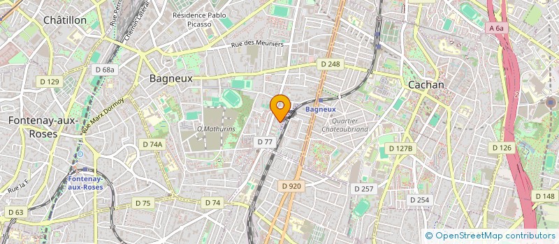 localisation de l'entreprise MONSIEUR YOUSSEF ALI  BAGNEUX