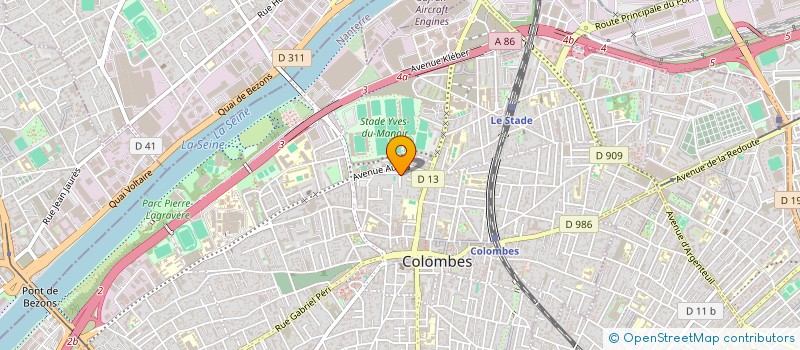 localisation de l'entreprise MONSIEUR YOUSSEF AMKOUY  COLOMBES