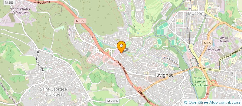 localisation de l'entreprise MONSIEUR YOUSSEF AMMADI  JUVIGNAC