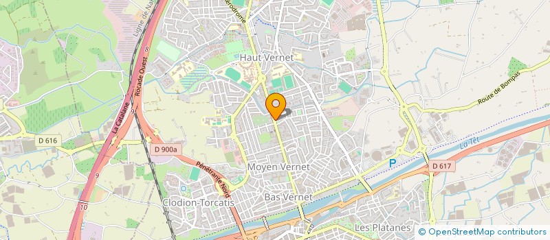 localisation de l'entreprise MONSIEUR YOUSSEF AZAOUGH  PERPIGNAN