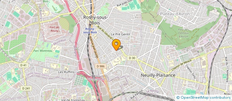 localisation de l'entreprise MONSIEUR YOUSSEF BADI à ROSNY-SOUS-BOIS