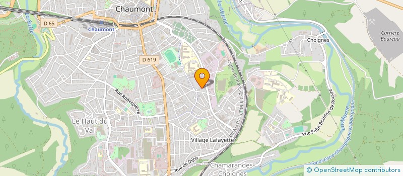 localisation de l'entreprise MONSIEUR YOUSSEF BAROUDI à CHAUMONT