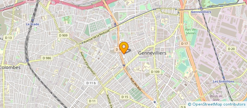 localisation de l'entreprise MONSIEUR YOUSSEF BELBACHIR à GENNEVILLIERS