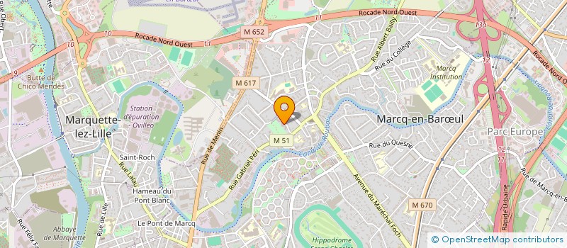 localisation de l'entreprise MONSIEUR YOUSSEF BEN HADDI à MARCQ EN BAROEUL