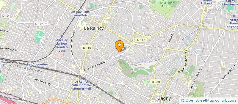 localisation de l'entreprise MONSIEUR YOUSSEF BENAHSINE à LE RAINCY