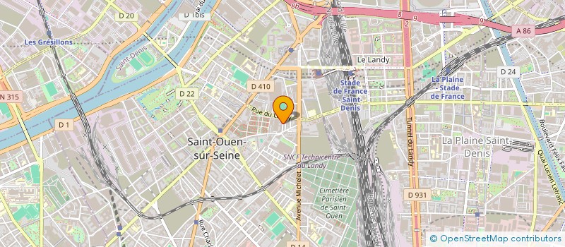 localisation de l'entreprise MONSIEUR YOUSSEF BENJELLOUN à SAINT-OUEN-SUR-SEINE