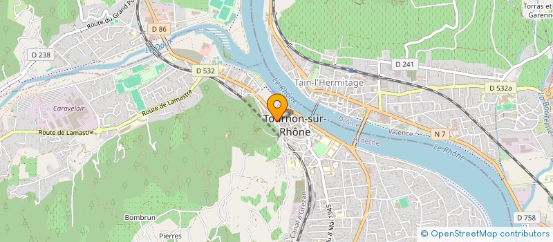 localisation de l'entreprise MONSIEUR YOUSSEF BENJOU à TOURNON-SUR-RHONE