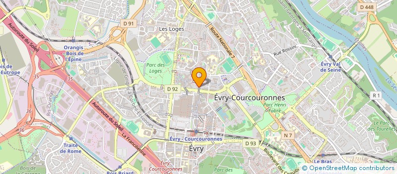 localisation de l'entreprise MONSIEUR YOUSSEF BOUAOUINA à EVRY-COURCOURONNES
