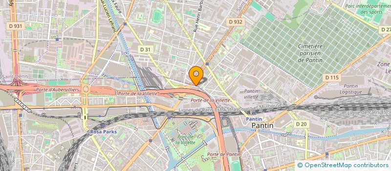 localisation de l'entreprise MONSIEUR YOUSSEF BOUBELAID  PANTIN