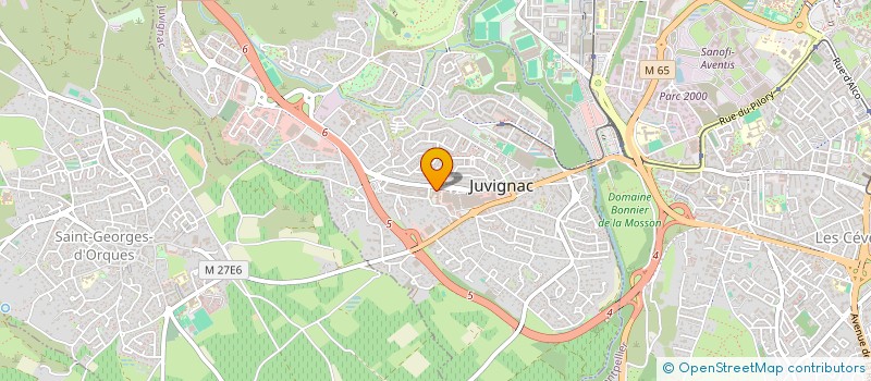 localisation de l'entreprise MONSIEUR YOUSSEF BOUCHMIM  JUVIGNAC