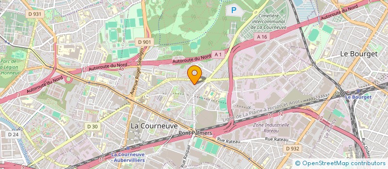 localisation de l'entreprise MONSIEUR YOUSSEF BOUHOUCH à LA COURNEUVE