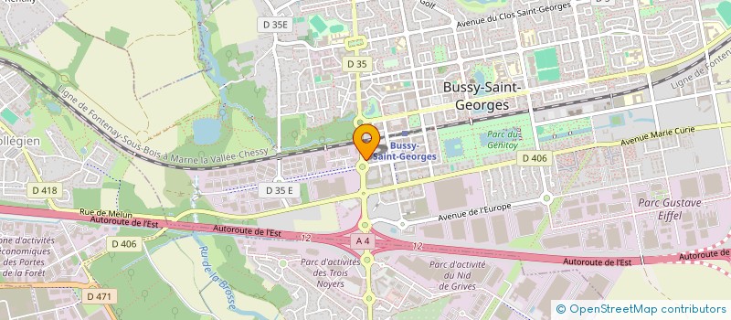 localisation de l'entreprise MONSIEUR YOUSSEF BOUKACEM  BUSSY-SAINT-GEORGES